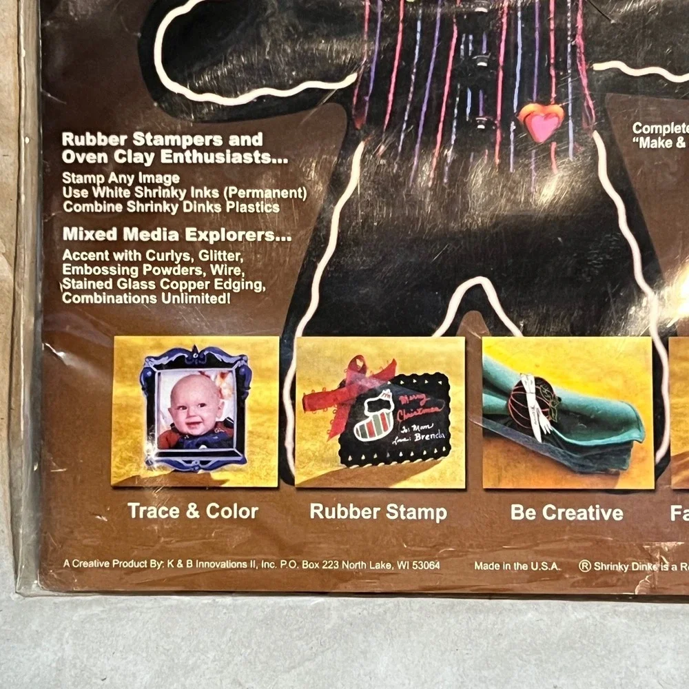Shrinky‎ Dinks 8x10 Shrinkable Plastic Brown & Black Combo Pack 6 Sheets D200-6A